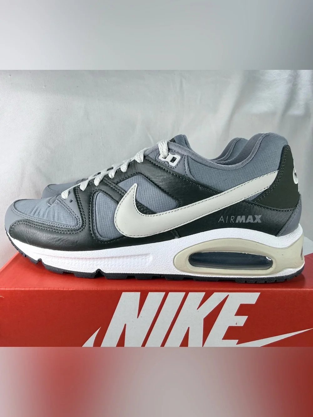 Nike Grey, Black & White Air Max Command Men's Sneaker 8.5